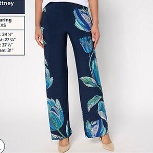 Susan Graver Regular Liquid Knit Wide-Leg Pants